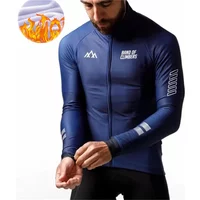 Winterjacke Thermofleece Fahrradjacke von Climbers Herren Langarm Kleidung Warme Tops Rennrad Outdoor Sport MTB Winter