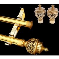 4Pcs/set Fashionable Curtain Rod Decorative Head European Style Roman Pole Sealing Plug Curtain End Cap Cover Home Decor