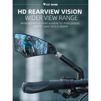 AliExpress NONE Bike Rearview Mirror Anti Glare 360° Rotation Handlebar Rear View Mirror Motorcycle Scooter Mirror Bike Accessories