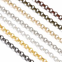 2 Meters/lot Copper Link Necklace Chain Bulk for Jewelry Making Findings DIY Necklace Bracelet ChainMaterials Handmade Supplies