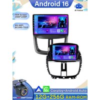 Car Radio Android 16 For Peugeot 207 207CC 2006 - 2015 Carplay Video GPS Navigation Multimedia Player DVD No 2din 4G Wifi BT RDS