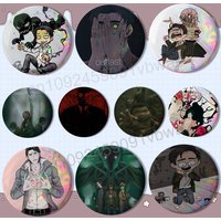 Limitation game Outlast Trials Reflective Pin Tinplate Round Brooch Cartoon Cosplay Badges for Bag Hat Toys Gifts