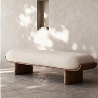 Small apartment bedroom bedside stool living room dining room bench simple solid wood fabric bench cloakroom shoe changing stool