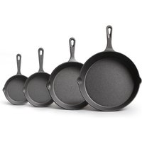 SHANGPEIXUAN Cast Iron Pre-Seasoned Skillet Signature Teardrop Handle Oven Stove Grill Quality Pan Cookware 14cm/16cm/20cm