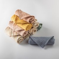 3/5Pcs Baby Cotton Washcloth Newborn Burp Cloth Square Towels 6-Layer Pure Cotton Soft Absorbent Gauze Cotton Baby Towels