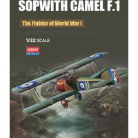 Academy Assembly Aircraft Model Kit 12109 Sop with CAMEL F.1 1/32
