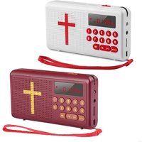 J1HD Rechargeable Bible Talking King for James Version Bible Audios Player Old & New