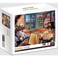 70*50cm Adult Puzzle 1000 Pieces Paper Jigsaw Puzzles The Warm Home Famous Painting Series Learning Education Craft Toys Gifts