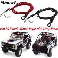 9IMOD 59cm 1/10 RC Crawler Kinetic Winch Strap Elastic Escape Rope Rescue Trailer Hook for 1/10 Axial SCX10 TRX4 D90 WPL