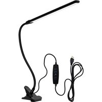LED Desk Lamp Bedside Bed 360°Folding Clamp Reading Stand Adjustable Lampara USB Powered Eye Protection Table Light For Bedroom