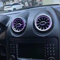 the interior modification of LED illuminated air conditioning vents for Mercedes-Benz W164, W166, ML320, ML350, GL450