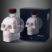 Gothic Aztec Skull Bottle Statue, 3D Print Stress Relief Toy, Desktop Home Decoration & Adult Halloween Table Centerpiece