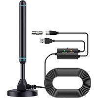 4K/1080P High-Definition Digital Tv Antenna Magnetic Base 4 Long-Distance Reception Vhf Uhf Amplification Digital Antenna Suitable for
