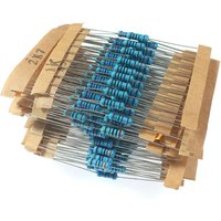 300PCS 1/2W 0,5Watt 1% Widerstand Set 0,1R~750R Ohm, 1K~820K Ohm, Metall Film Widerstand Widerstand Sortiment Kit Set 30 Arten