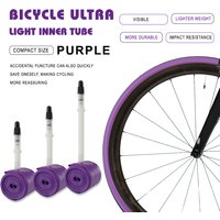 1Pcs 28g Ultralight Bike TPU Inner Tube 700X23 25 28 32 Road Bicycle TPU Material Tire 45/65/85mm Length French Valve
