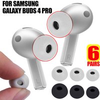 1-6Pairs Memory Foam Eartips for Samsung Galaxy Buds 2 3 4 Pro Anti-Slip Ear Tips Noise Cancelling Earplugs Replacement