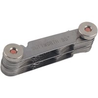 52Pcs Stainless Thread Plug Gage 60 and 55 Degree Screw Pitch Measuring Tool (Metric&Imper)
