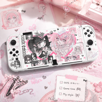 Cute Switch2 Protective Shell Cartoon Y2k Black And White Lolita Girl Custom Oled Ns Protective Shell Anime Game Peripheral