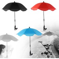 Sport Chair Parasols Stroller Umbrella with Clip 360°Adjustable Waterproof Tear Resistant for Patio Travel Fishing Vocation