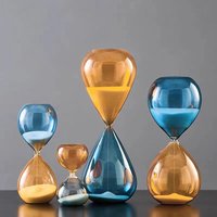 Nordic Creative Two-color Hourglass Ornament 5/15/30 Minute Timer Minimalist Style Jump Color Hourglass Home Decoration