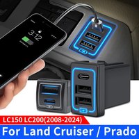 For Toyota Land Cruiser Prado 150 200 Car QC3.0 Quick Charger Accessories Modification LC150 LC200 Dedicated Led Charging System
