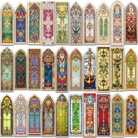 30PCS Baroque Church Style Abnormity Bookmarks Student Book Decoration Reading Tags Library Reading Club Office Marking Bookmark