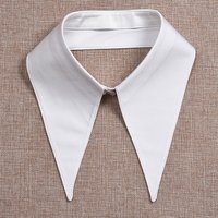 Classic Fake Collar Solid Color Detachable Dickey Collar Shirts Faux False Collar for Women Men