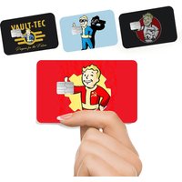 Game F-Fallouts Anime Young Creidt Card Debit Card Sticker Film Case Front Tape For Small Big Chip No Chip