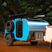 Custom Offroad Teardrop Camping Trailer Mini Caravan Lowest Price Fast Delivery Wholesale For Family Outdoor Camping Trips