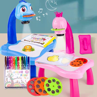 Children Led Projector Art Drawing Table Toys Kids Painting Board Desk Arts Crafts Educational Learning Paint Tools Toy for Girl