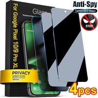 1-4Pcs Anti-spy Tempered Glass Film for Google Pixel 10 9 Pro XL Screen Protectors for Google Pixel 10Pro Phone Protective Film