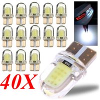 LED W5W T10 194 168 W5W COB 4SMD Led Parking Bulb Auto Wedge Clearance Lamp Canbus Silica Bright White License Light Bulbs
