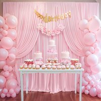 Spandex Backdrop Curtain Parties Wrinkle Free Black Photo Curtains Backdrop Drapes Fabric Decoration for Birthday Party Wedding
