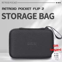 Portable Retroid Pocket Flip2 Case Storage Bag Shockproof Carrying Bag Protective Case for Retroid Pocket Flip 2 Game Console