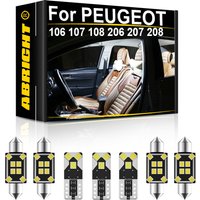 ABRIGHT Car Interior LED Light Canbus For PEUGEOT 106 107 108 206 207 208 1996 1999 2001 2004 2008 2013 2015 2018 2019 2020 2021