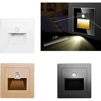 Motion Detector Sensor Led Stair Light Infrared Human Body Induction Lamp Recessed Steps Ladder Staircase Bedroom Decoration