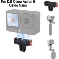 PULUZ Two Claw Plastic Magnetic Quick Release Camera Base Mount For DJI Osmo Action 6 / Osmo Nano Expansion Adapter accessories