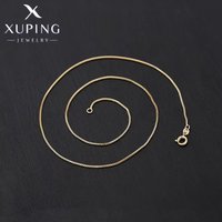 Xuping Jewelry 45cm Charm Style Box Chain for Pendant Necklace Women Trendy Jewellery Copper Alloy Exquisite Gift X000656243