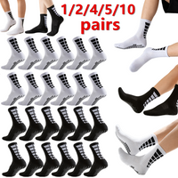 1/2/4/5/10pairs Men Women Sport Grip Socks Shockproof Breathable Basketball Socks