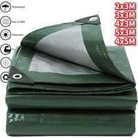 Tarpaulin Waterproof Heavy Duty 2/3/4/5M Large Rainproof Tarp UV Block Tarpaulin Sheet Tent Cover for Car Pool Garden Furniture