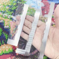 240/360/520 Hole 5D Diamond Painting Drill Cross Stitch Ruler DIY Round Diamond Moasic Tools Stainless Steel Drawing Ruler