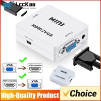 1080P HDMI-compatible To VGA Converter VGA To HDMI-compatible Adapter with Audio for Notebook Xbox360 DVD PC HD TV Box Projector