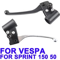 Accessories Left Rear Brake Lever With Clamp For Piaggio FLY 150 50 Vespa Sprint Primavera LX 150 50 LX150 LX50 S50 S150 Scooter