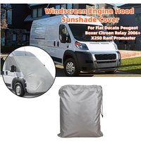 Car Hood Sunshade Cover Wind Deflector Bug Guard Cover For Fiat Ducato Peugeot Boxer Citroen Relay 2006+ X250 Ram Promaster