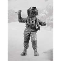 1/35 Resin Unpainted Model Kit, Diver - Unassembled and Unpainted GK, 1983R