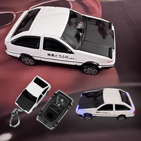 For Toyota AE86 Car Model Key Case for CHR Camry Corolla RAV4 Highlander 2 3 Button Remote Key Chain Cover Fob Holder Keychain