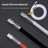 100W Fast Charging Cable Liquid Silicone Type-C To C PD Type C Cable Versatile Compatibility 1M 1.5M 2M Type-C Charger Cable