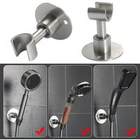 Shower Head Holder Adjustable Wall Mounted Shower Holder Self-Adhesive Showerhead Handheld Bracket Bathroom Accessories