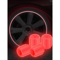 AliExpress NONE Luminous Tire Valve Cap Glow in the Dark Universal Fluorescent Wheel Nozzle Dustproof Air Leak Proof for Car Motorcycle Bike