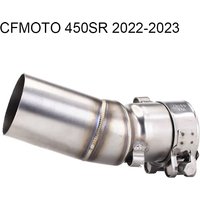 CF 450SR Motorcycle Exhaust System Modified Stainless Steel Exhaust Pipe Middle Section For CFMOTO 450SR 450 SR 2022 2023 Years